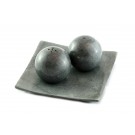 Stone Salt and Pepper Shakers